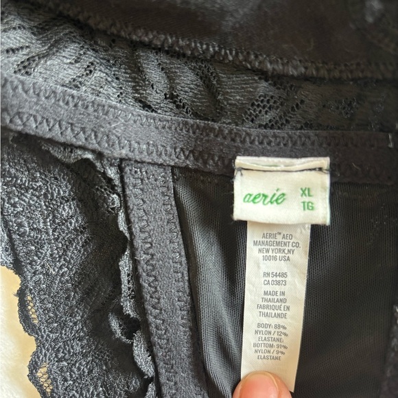 Aerie Lace Bralette Size XL Black - Picture 5 of 5